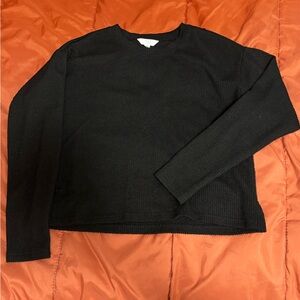 Elegant Black Crewneck Sweater for Women